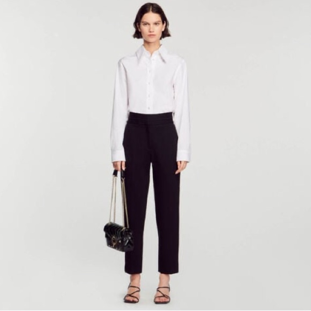 Sandro Classic Black Pants Size 36 US Size 4 Straight Leg Pants